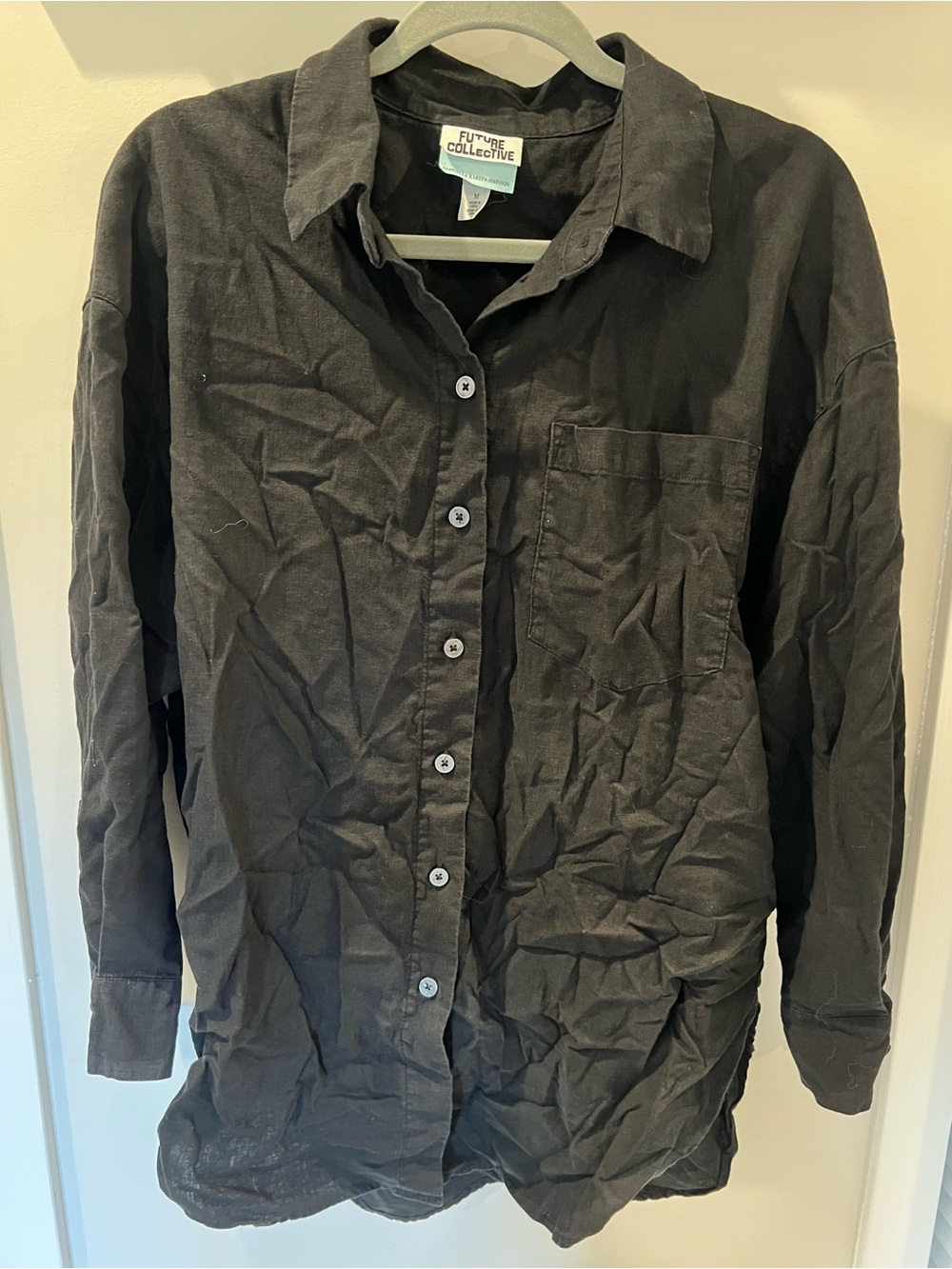 Future Collective x Gabriella Karefa-Johnson Collab Linen Blend Oversized Shirt